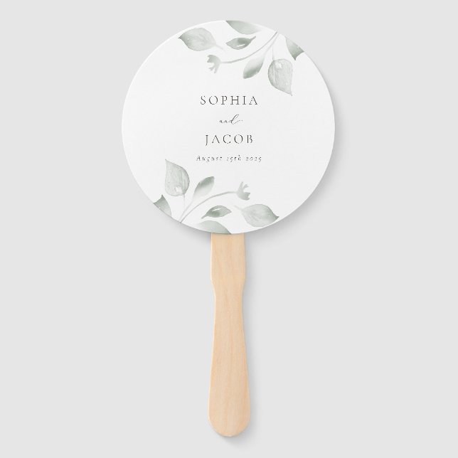 Dreamy Foliage Hand Fan (Front)