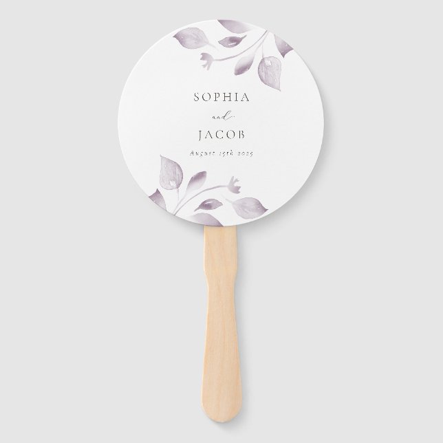 Dreamy Foliage Hand Fan (Front)
