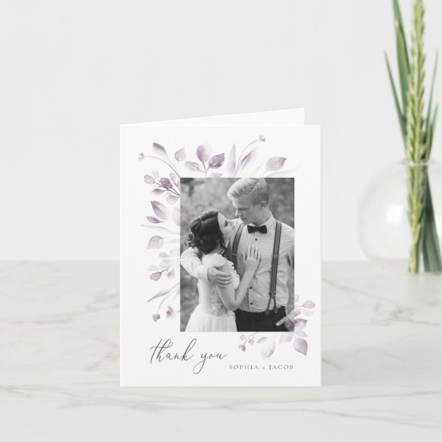 Dreamy Foliage Thank You Card (Front)