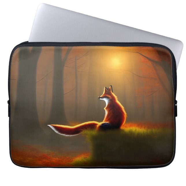 Dreamy Fox Laptop Sleeve (Front)