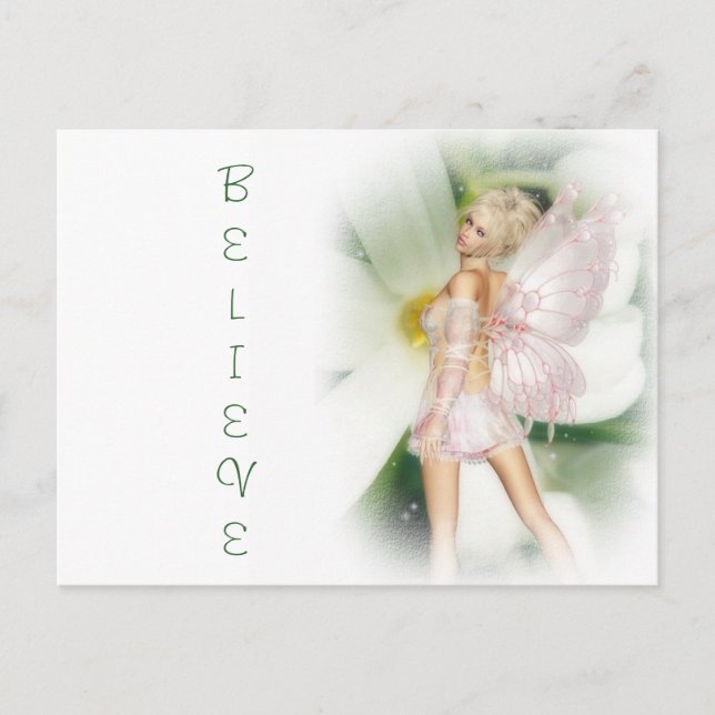 Dreamy garden fairy postcard (Front)