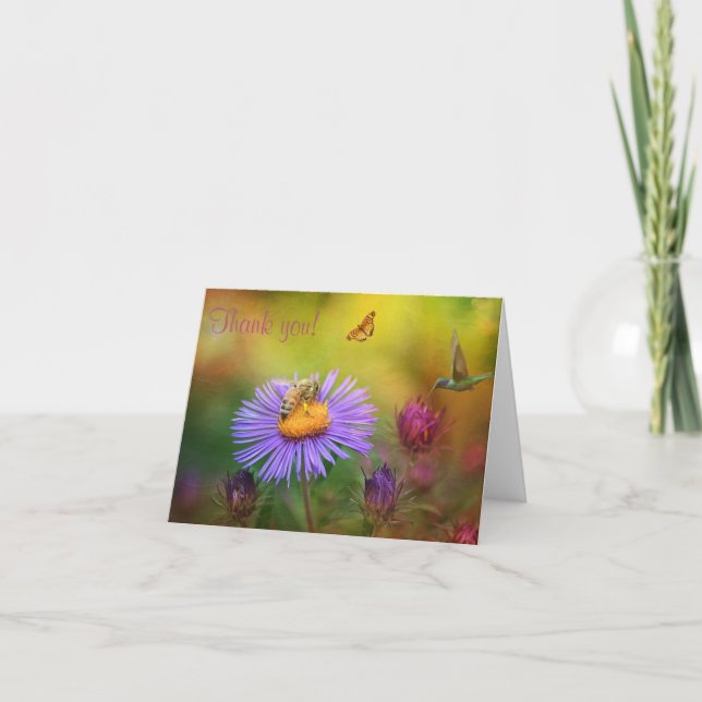Dreamy Garden  Thank You Card (Front)