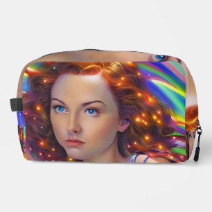 Dreamy Girl with Rainbow Lights Dopp Kit