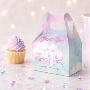 Dreamy Girly On Cloud Nine 9th Birthday Favour Box