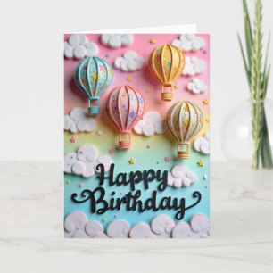 Dreamy Hot Air Balloon Card