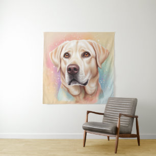 Dreamy Labrador Retriever Magical Portrait Tapestry