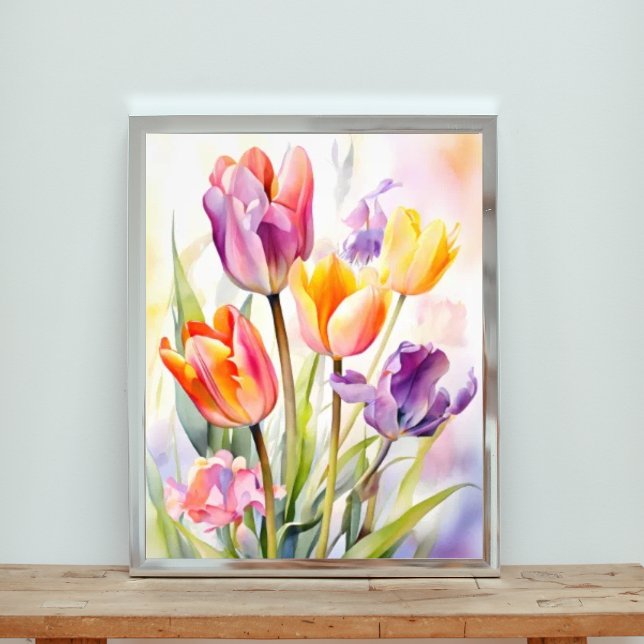 Dreamy Landscape with Blooming Flowers Photo Print (Creator Uploaded)
