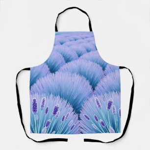 Dreamy Lavender Fields Aesthetic Purple Blue Apron