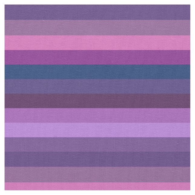 Dreamy Lavender & Plum Moody Stripe Pattern Fabric (Close Up)
