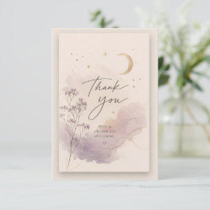 Dreamy Lavender Watercolor Thank You Card