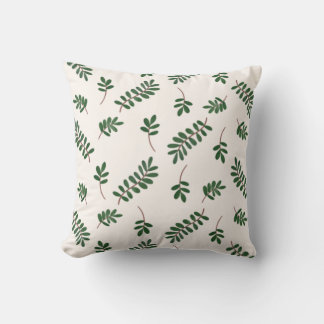 "Dreamy Leaves" Playful Leaf Pattern Design Cushion