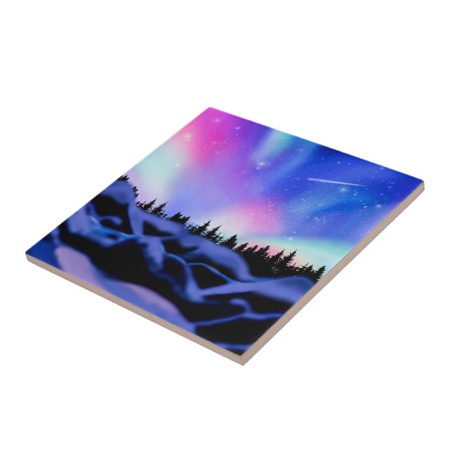 Dreamy Lights Ceramic Tile (Side)