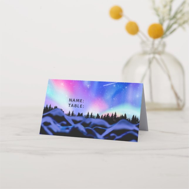 Dreamy Lights Place Card (Front)