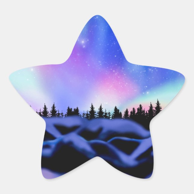 Dreamy Lights Star Sticker (Front)