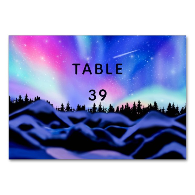 Dreamy Lights Table Number (Front)
