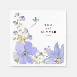 Dreamy Lilac Wedding Napkin