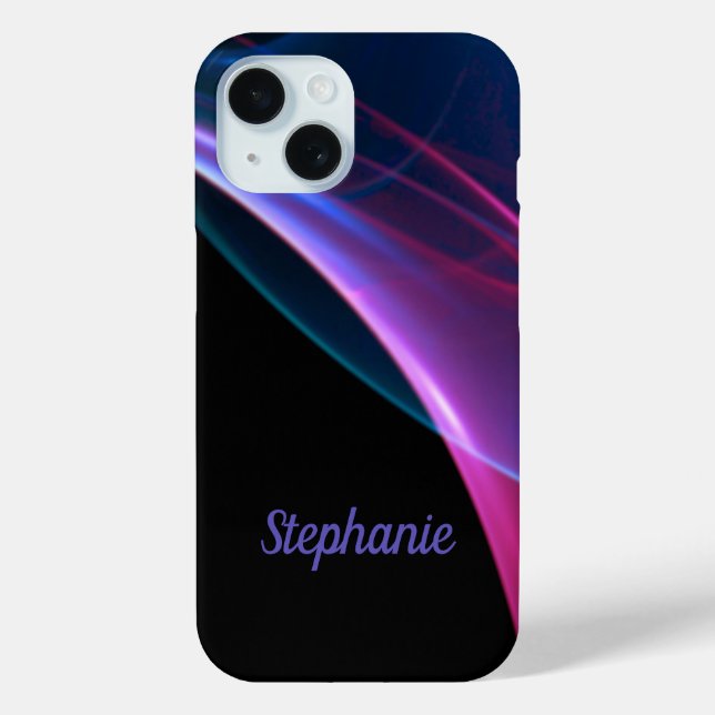 Dreamy Magenta and Blue Sweep Artwork Case-Mate iPhone Case (Back)