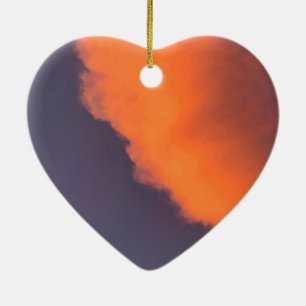 Dreamy, magical clouds  in dreamy, magical colours ceramic ornament