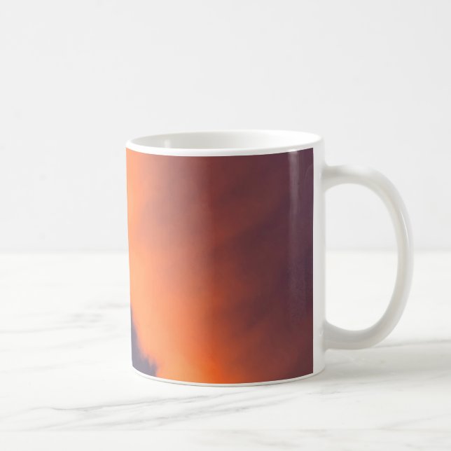 Dreamy, magical clouds  in dreamy, magical colours coffee mug (Right)