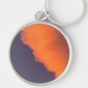 Dreamy, magical clouds  in dreamy, magical colours key ring