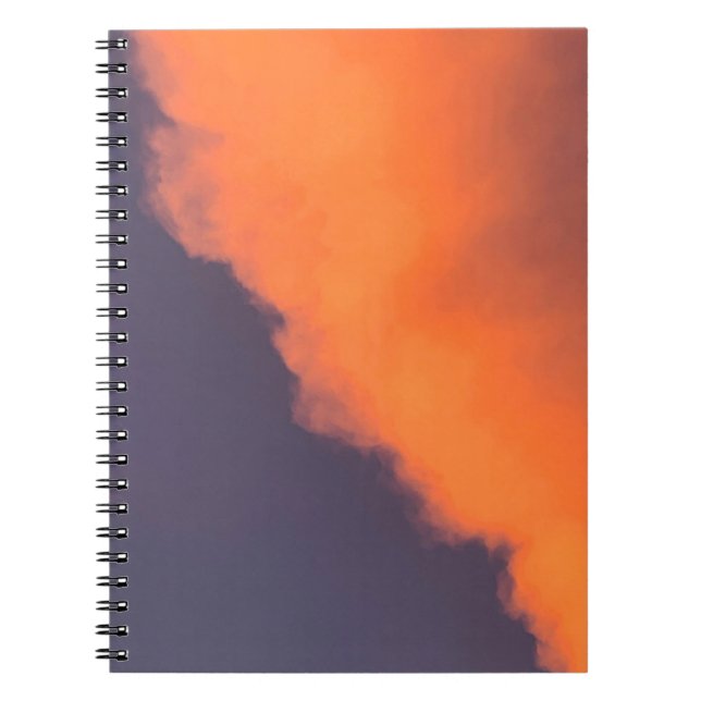 Dreamy, magical clouds  in dreamy, magical colours notebook (Front)