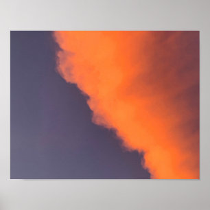 Dreamy, magical clouds  in dreamy, magical colours poster