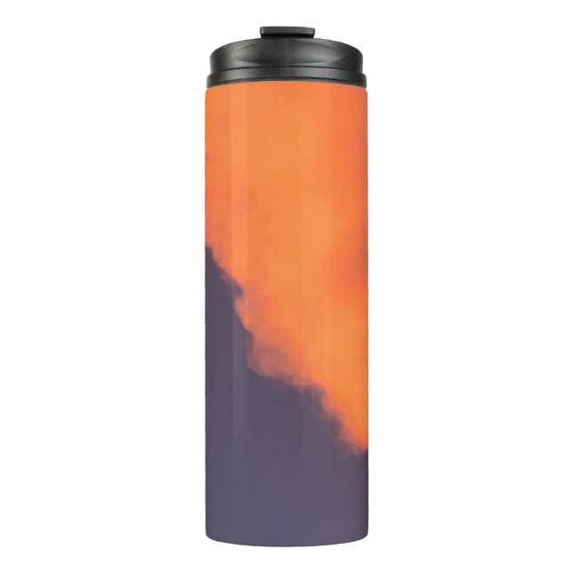 Dreamy, magical clouds  in dreamy, magical colours thermal tumbler (Front)