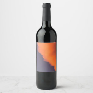 Dreamy, magical clouds  in dreamy, magical colours wine label