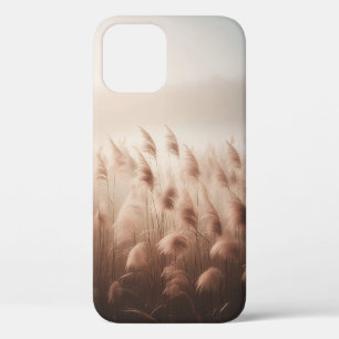 Dreamy Misty Pampas Grass - Soft Aesthetic Floral  iPhone 12 Case