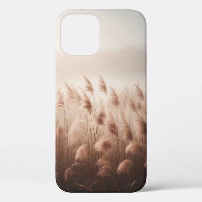 Dreamy Misty Pampas Grass - Soft Aesthetic Floral  Case-Mate iPhone Case (Back)