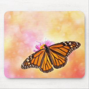 Dreamy Monarch Butterfly Mouse Pad