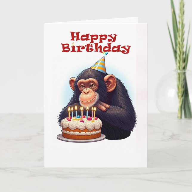Dreamy Monkey Card (Front)