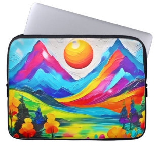 Dreamy Mountain Majesty Painting Laptop Sleeve