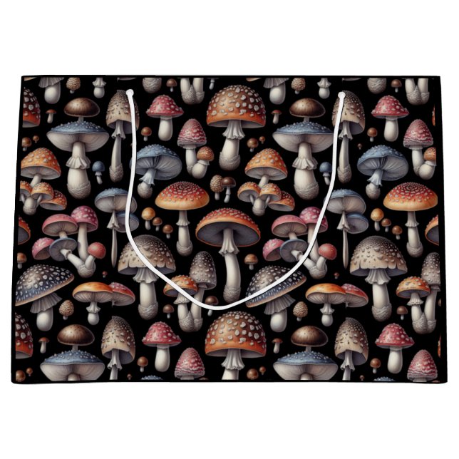Dreamy Mushrooms Large Gift Bag (Front)