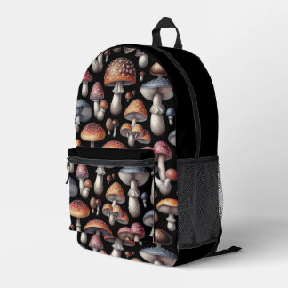 Dreamy Mushrooms Printed Backpack