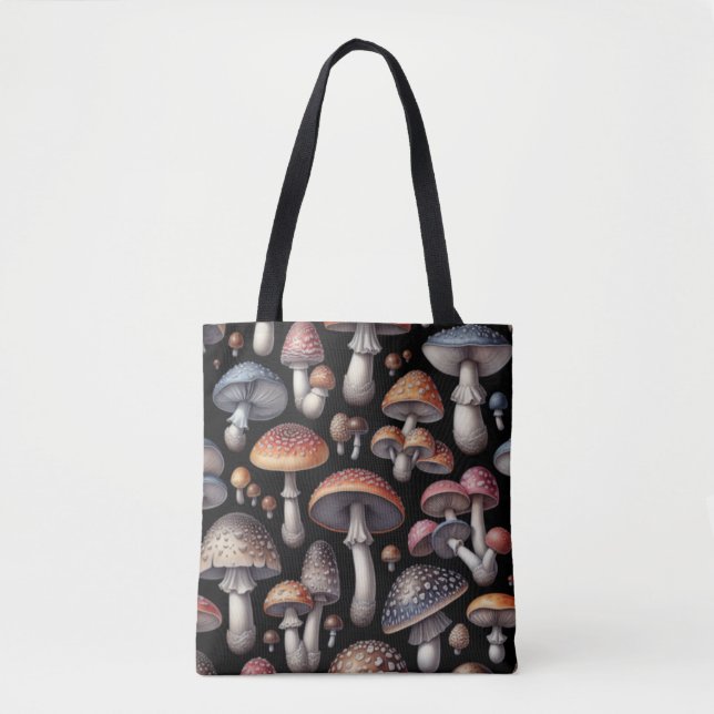 Dreamy Mushrooms Tote Bag (Front)