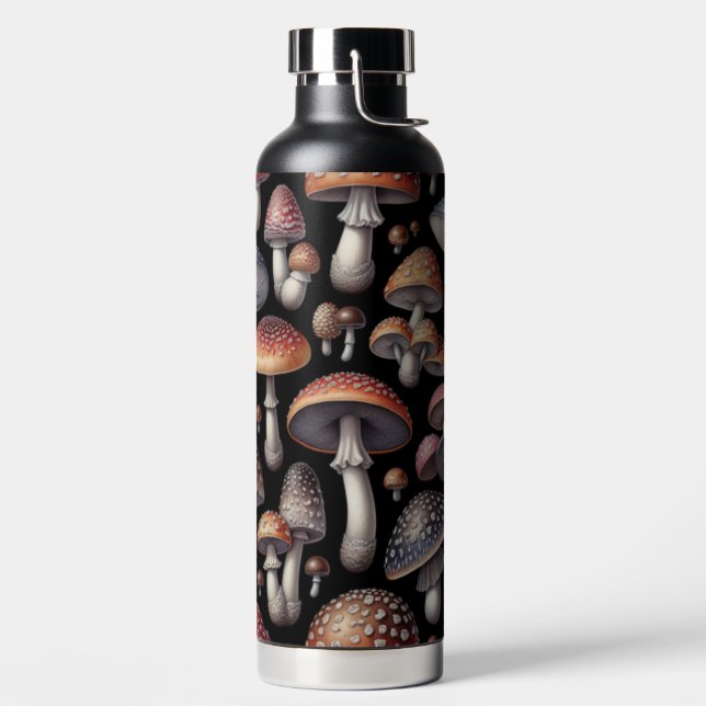 Dreamy Mushrooms Water Bottle (Left)