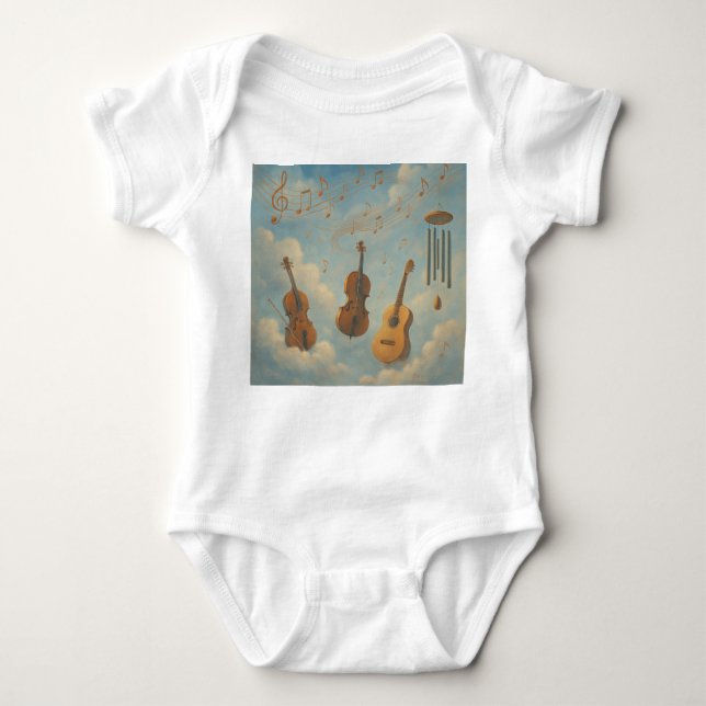Dreamy Musical Baby Bodysuit (Front)