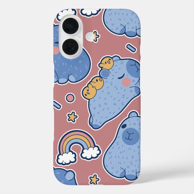 Dreamy Nap Squad Capybara Case-Mate iPhone Case (Back)