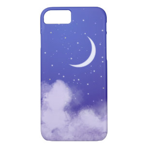 Dreamy Night Sky with Crescent Moon iPhone 8/7 Case