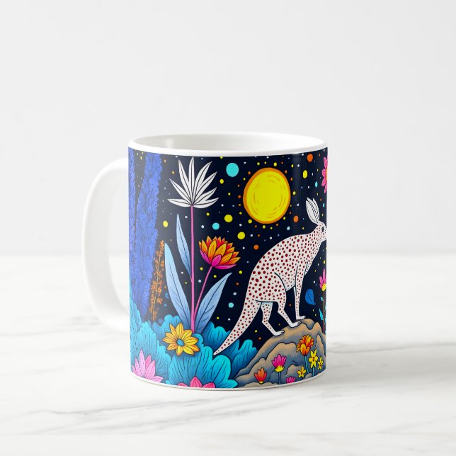 Dreamy Nighttime Forest Coffee Mug (Front Left)