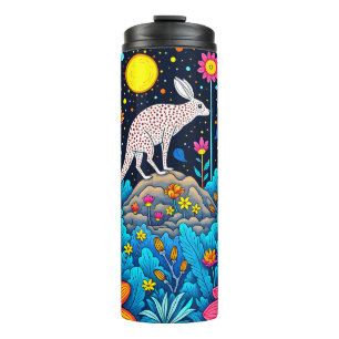 Dreamy Nighttime Forest Thermal Tumbler