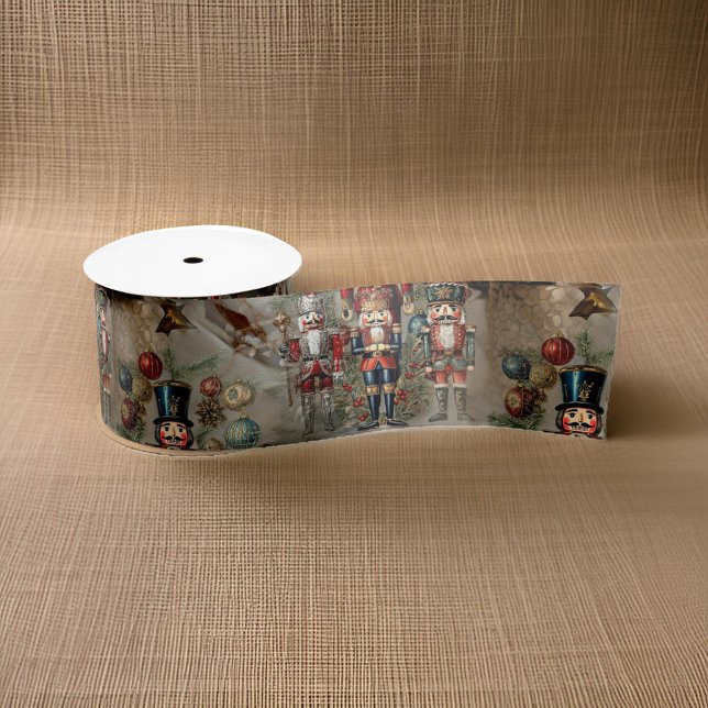 Dreamy Nutcracker Christmas Festival of Gold Satin Ribbon (Creator Uploaded)