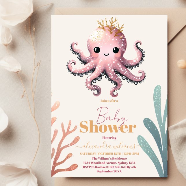 Dreamy Ocean Baby Shower Under the Sea Invitation (Creator Uploaded)