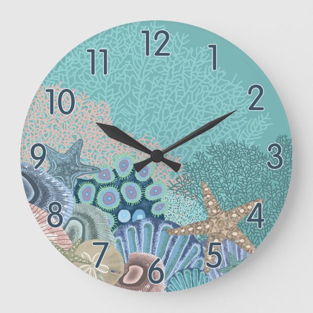 Dreamy Ocean Large Clock (Front)