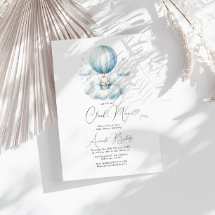 Dreamy On Cloud 9 Baby Shower Invitation