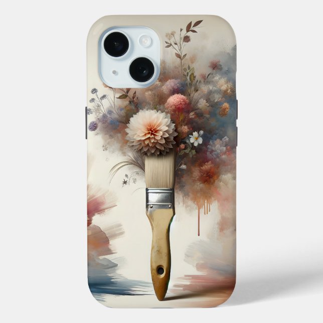 Dreamy Paintbrush Flower Bunch Case-Mate iPhone Case (Back)