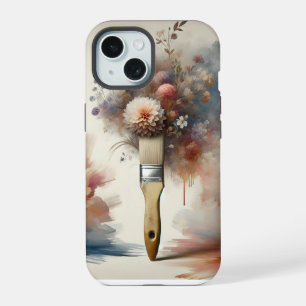 Dreamy Paintbrush Flower Bunch iPhone 15 Case
