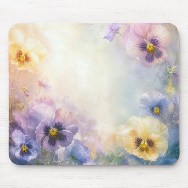 Dreamy Pansies Mouse Pad (Front)