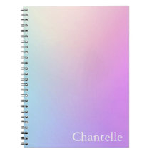 Dreamy Pastel Aesthetic Spiral Notebook
